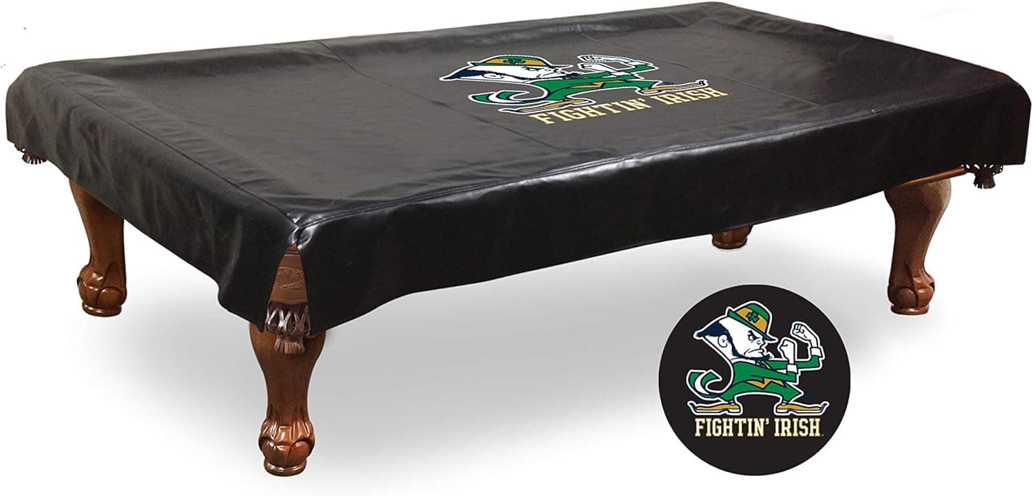NCAA Notre Dame Fighting Irish Leprechaun Billiard Table Cover