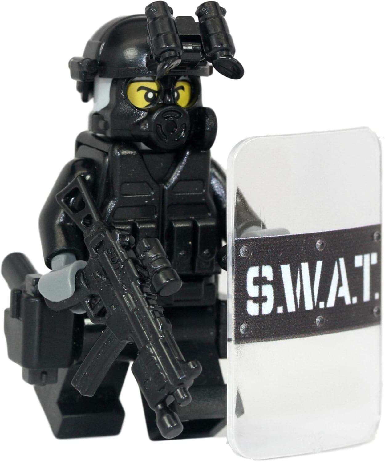 Modern Brick Warfare SWAT Police Officer Pointman Custom Minifigure