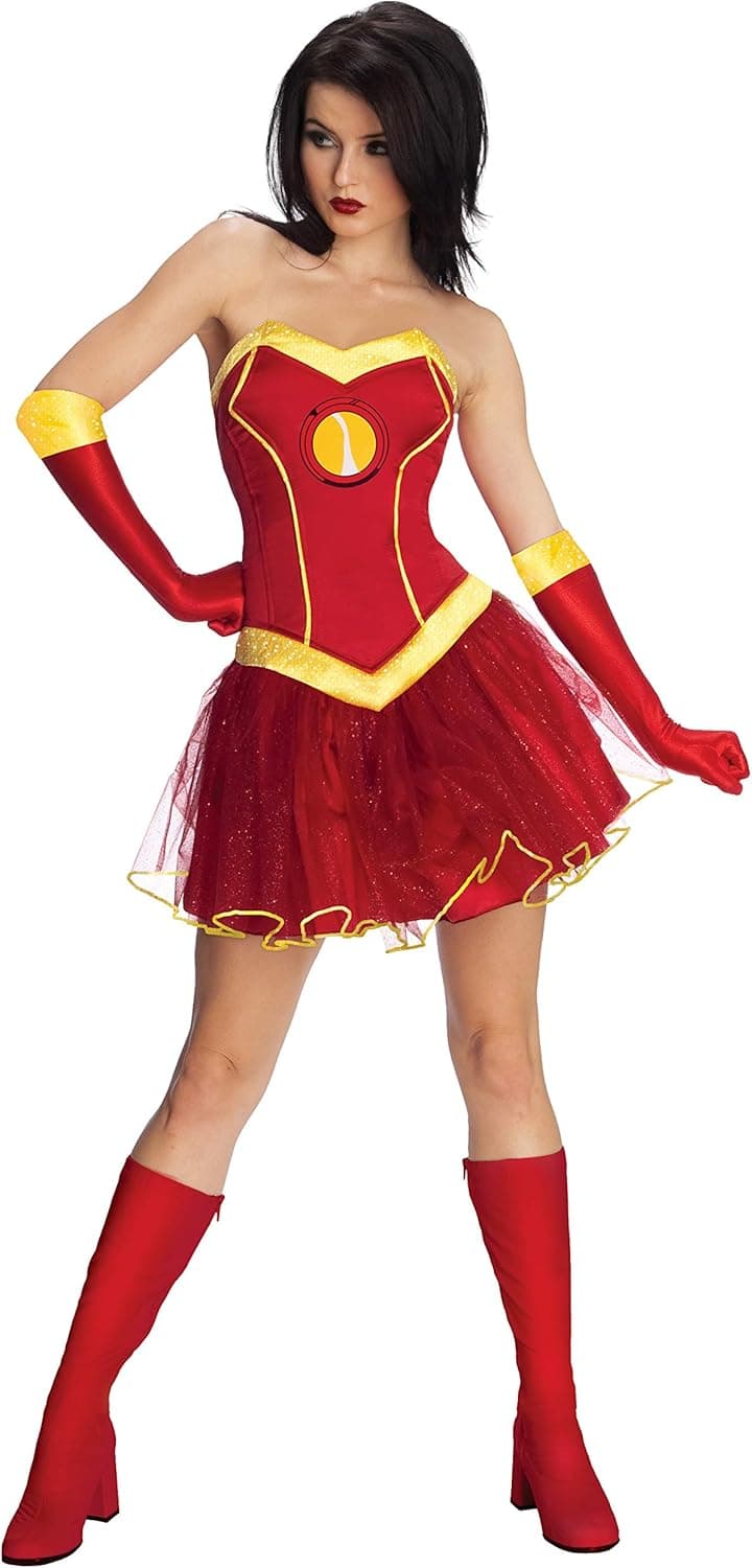 Secret Wishes Marvel Universe Rescue Adult Costume Tutu Dress, As Shown, Large