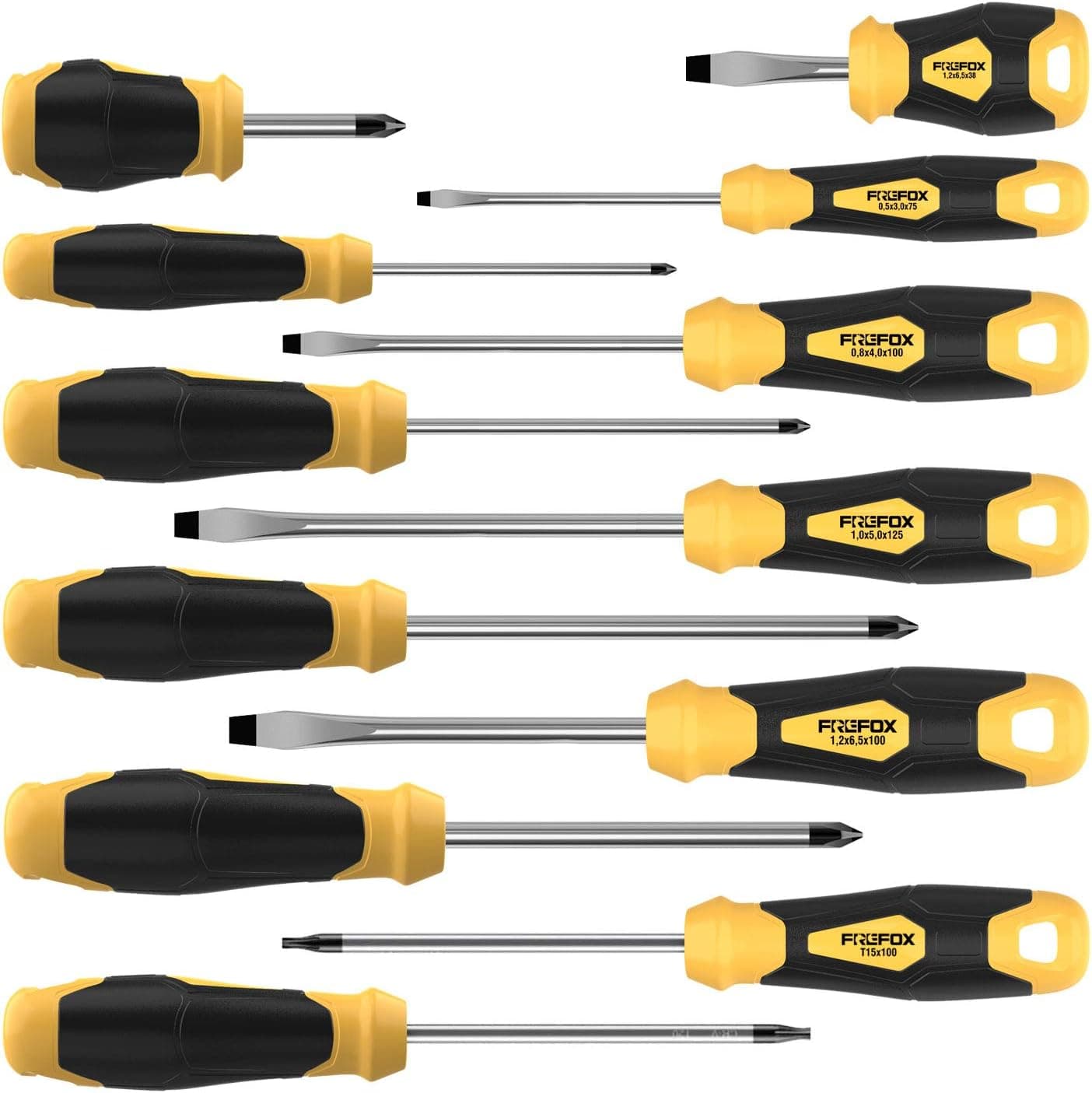 Magnetic Screwdriver Set with Supper Magnet, 12 PCS Professional Screwdriver Set with Case Includes Slotted/Phillips/Torx Precision Screwdrivers for Repairing Home Improvement Craft