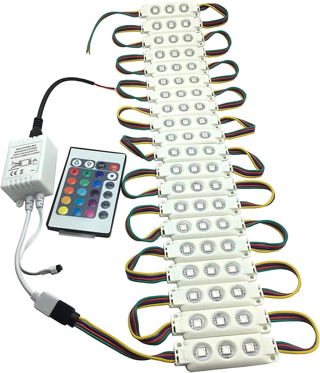 12V 5730 3 LED Injection Module Waterproof Cold White (5050-RGB 20)