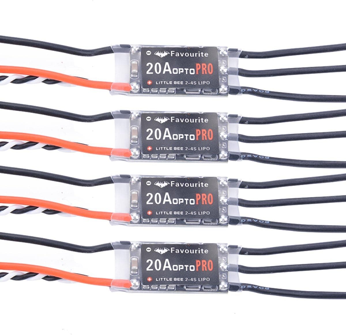 4pcs Original FVT Littlebee 20A PRO ESC OPTO Electronic Speed Controller 2-4S Brushless for FPV Multicopter Quadcopter by Crazepony