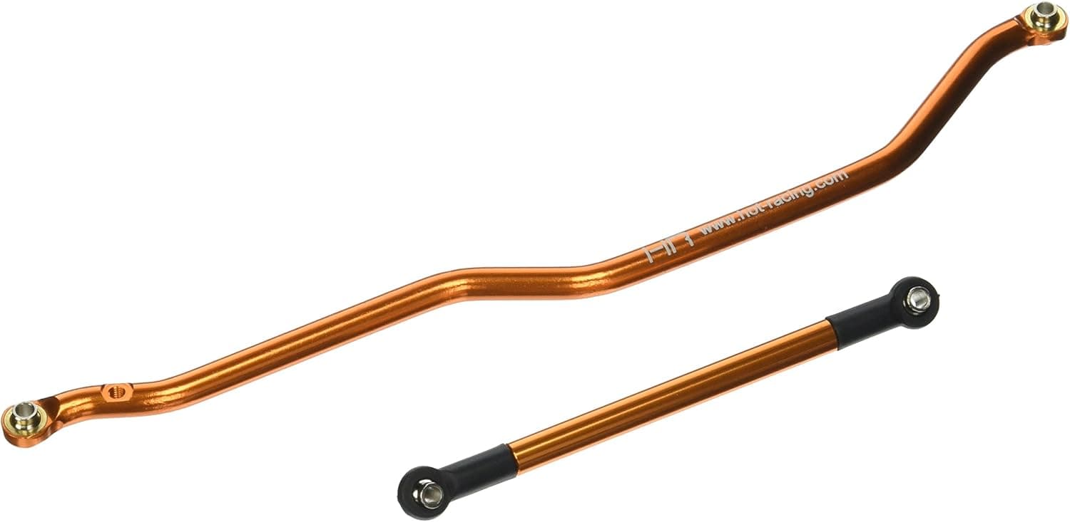 Hot Racing RCS49E03 Orange Aluminum Fix Link Steering Rod Wraith Deadbolt