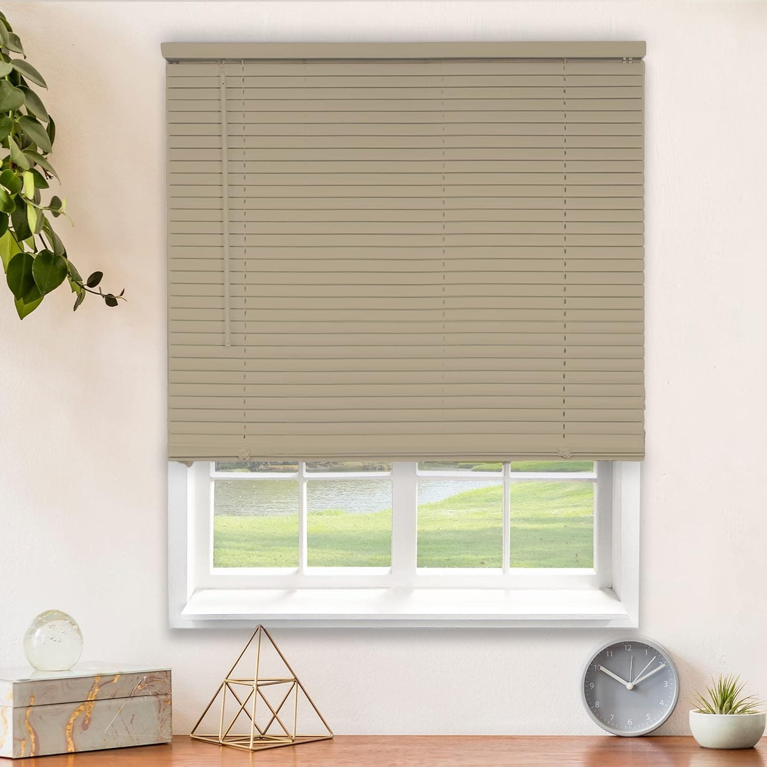 CHICOLOGY, Door, Blinds & Shades Camper, Mini, Horizontal Window Blinds, 70" W X 64" H, Cappuccino (Commerical Grade)