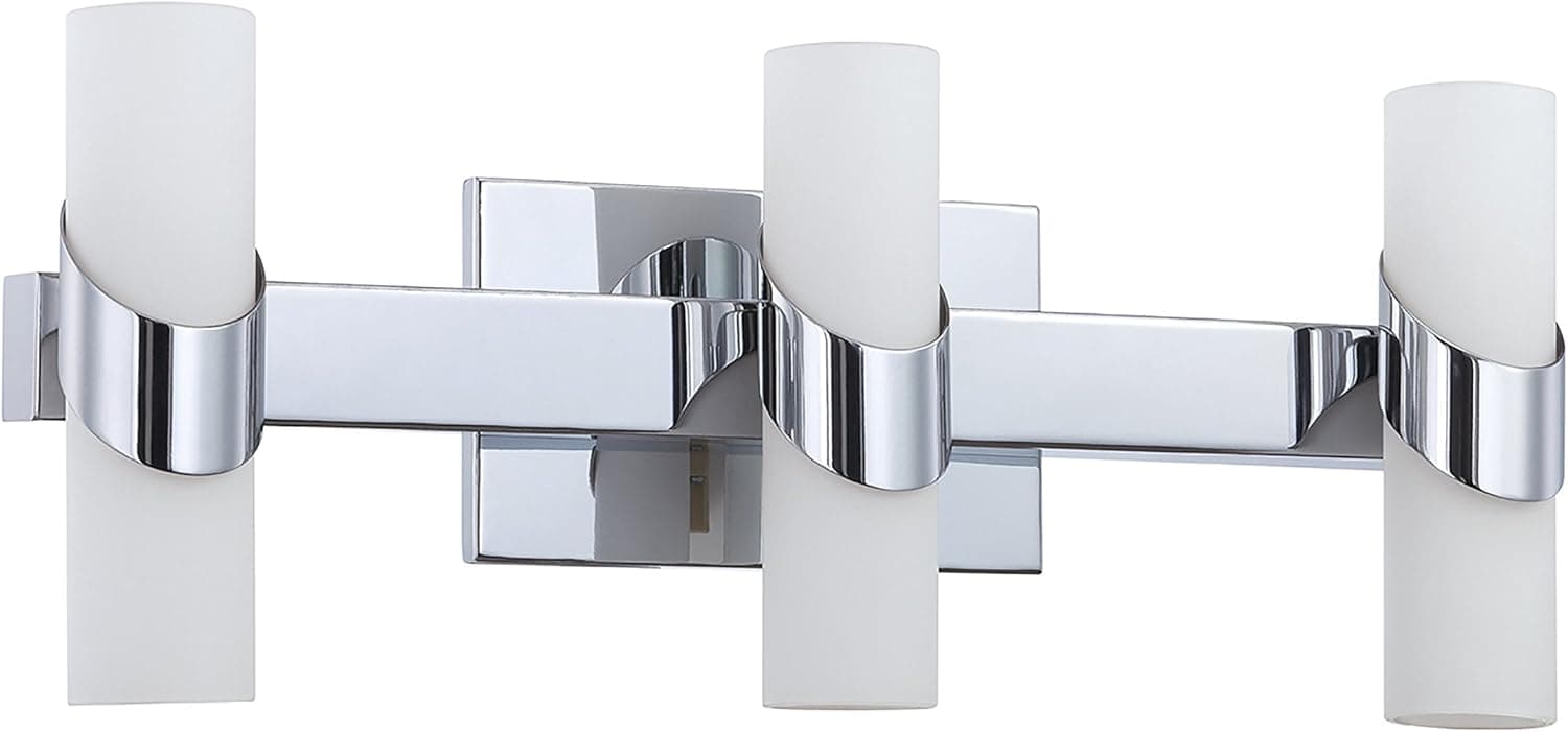 Kendal Lighting VF3700-6L-CH Six Light Vanity, White