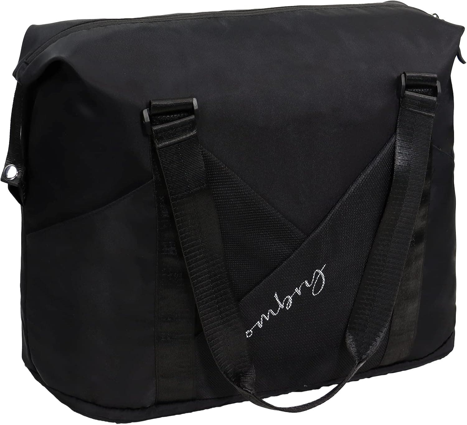 OMBRY Duffel bag Duffle bag for Travel Weekend bag for Women Travel Tote bag Womens Weekender Travel bag gym Tote bag for Women gym Duffle bag Travel Duffle Bags (Black)
