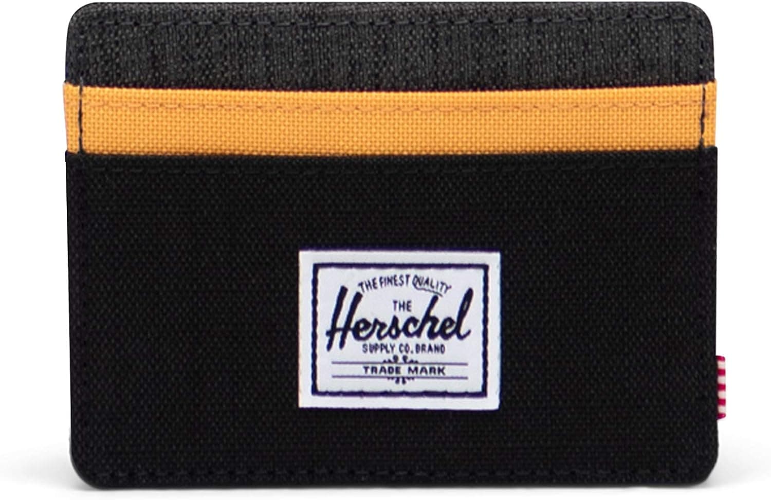 Herschel Charlie Wallet, Black Crosshatch/Black Ripstop/Blazing Orange