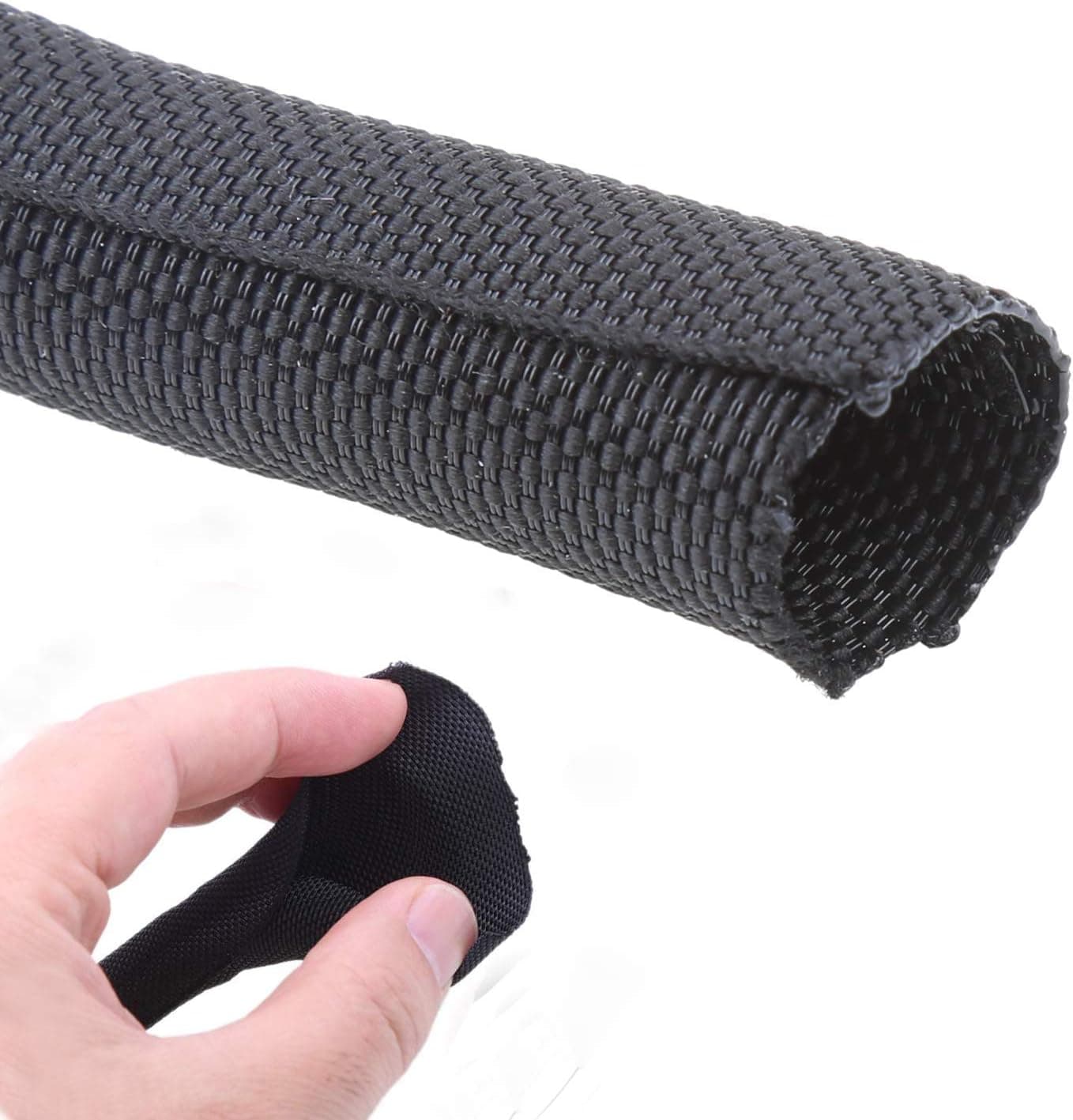 10ft Cord Protector Cable Protect Wires Covers Split Tubing Wire Hider Management Organizer Sleeve system Prevent Chewing for Dog Cat Puppy Pet Rabbit
