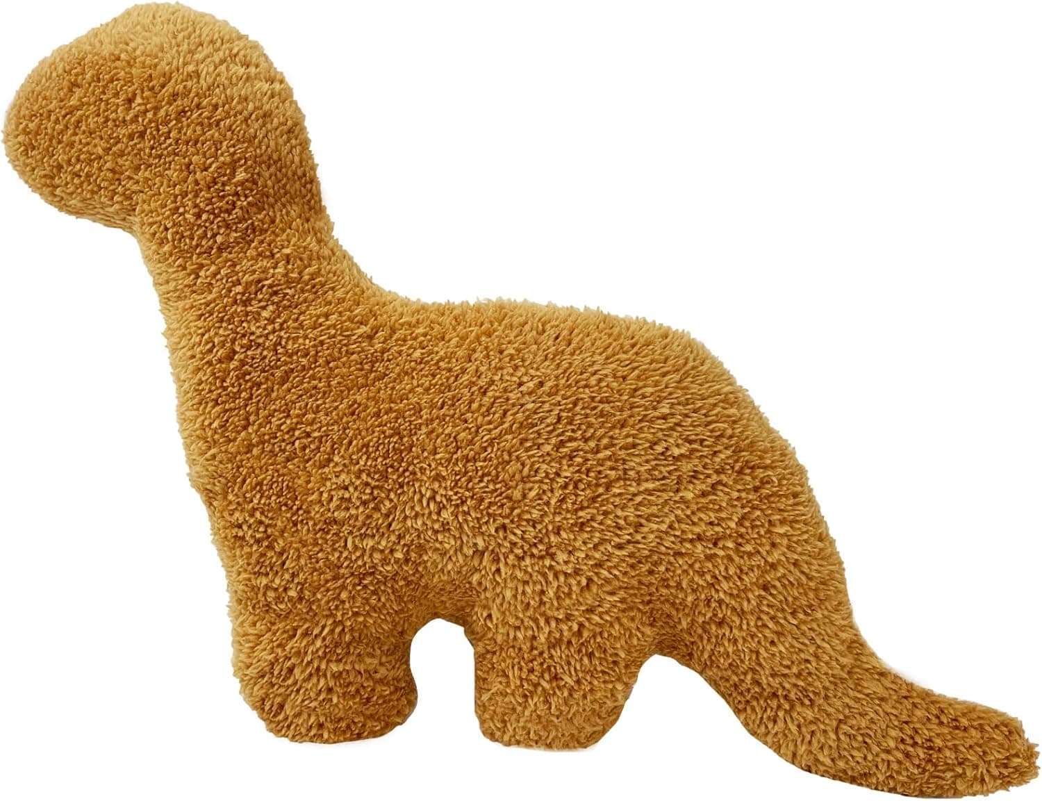 Isaacalyx Brontosaurus-16 inch Dino Chicken Nugget Plush, Soft Dinosaur Chicken Nuggets Pillow for Birthday Gifts, Dinosaur Theme Party Decorations (Dino-E)