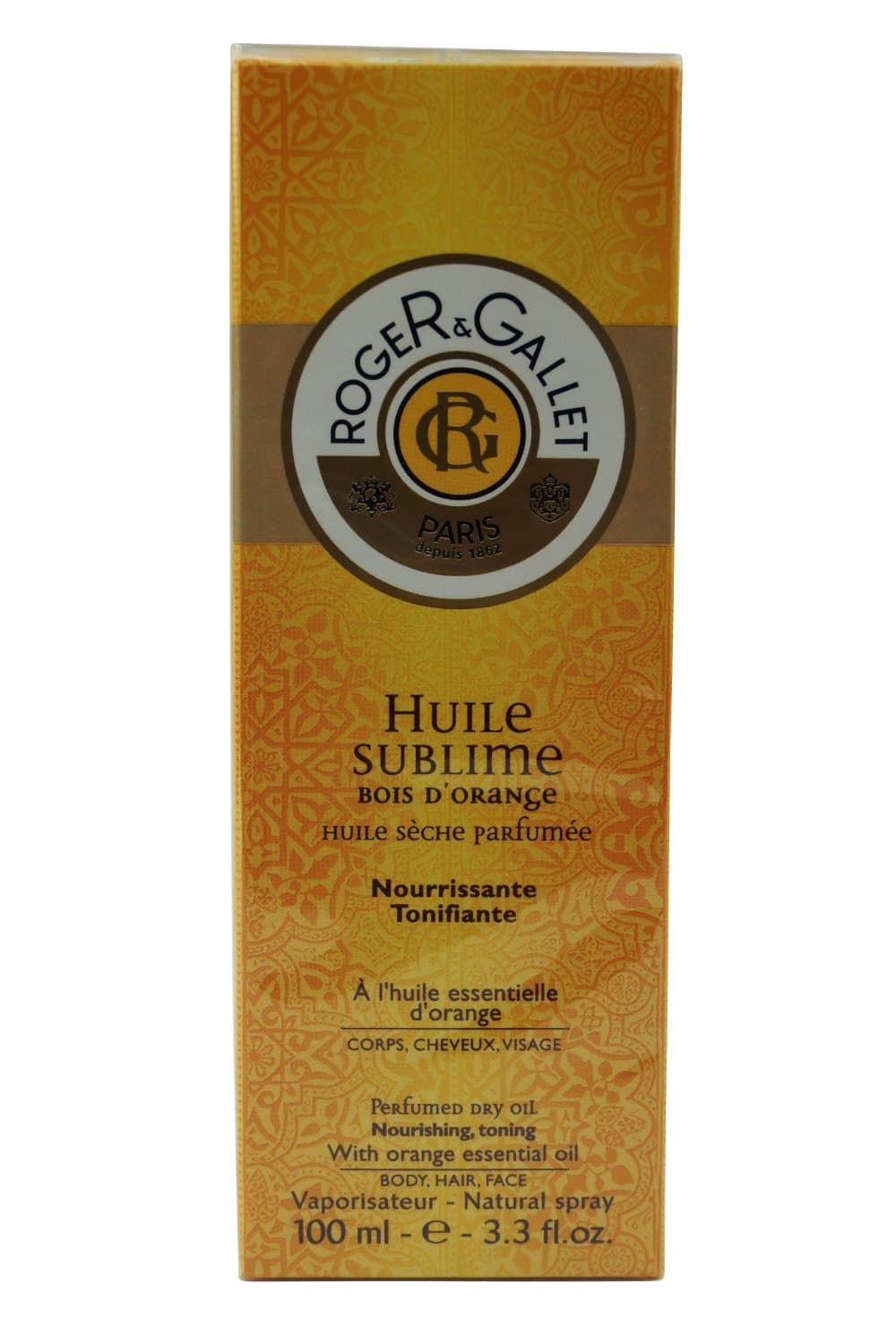 Roger & Gallet Huile Sublime Bois D'orange 100 Ml. 3.3 Fl.oz
