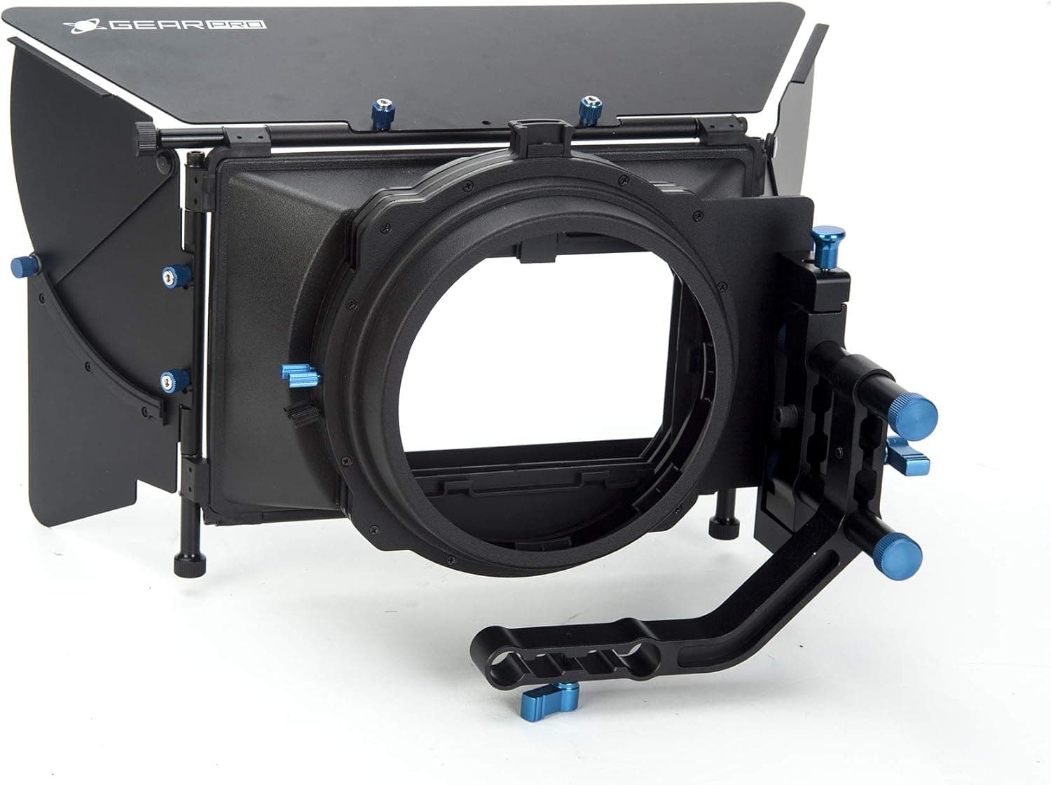 Digital Juice Matte Box Pro Affordable, DSLR Camera Rig Film Movie Video Making System Kit w/Follow Focus, Matte Box for Canon Nikon Sony and Other DSLR Cameras Video Camcorders