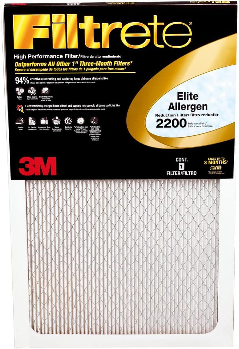 14x25x1, Filtrete Air Filter, MERV 11, by 3m