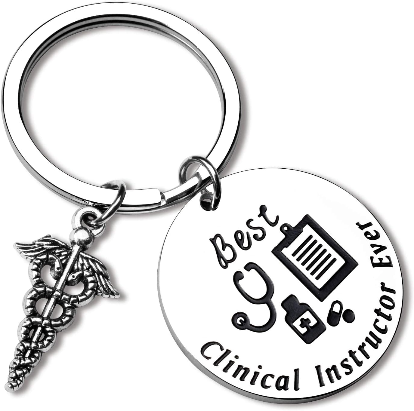Baauye Clinical Instructor Gift Clinical Instructor Keychain Clinical Nurse Graduation Gift Instructor Thank You Gift Instructor Appreciation Gift Retirement Gift (Clinical Instructor-KR)