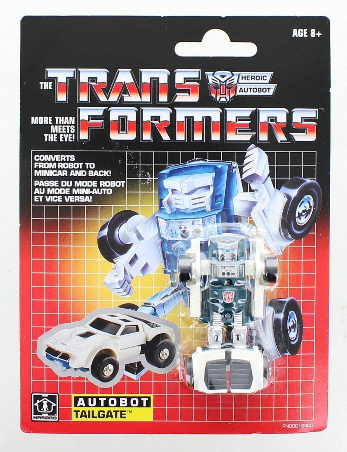 Transformers G1 Reissue Exclusive Heroic Autobot Tailgate 3" Action Figure