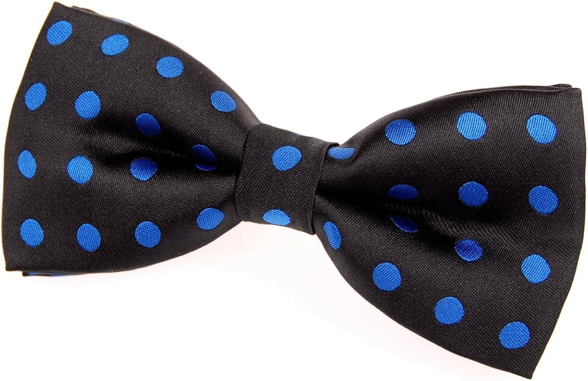 Classic Polka Dots Woven Microfiber Pre-tied Bow Tie (4.5")