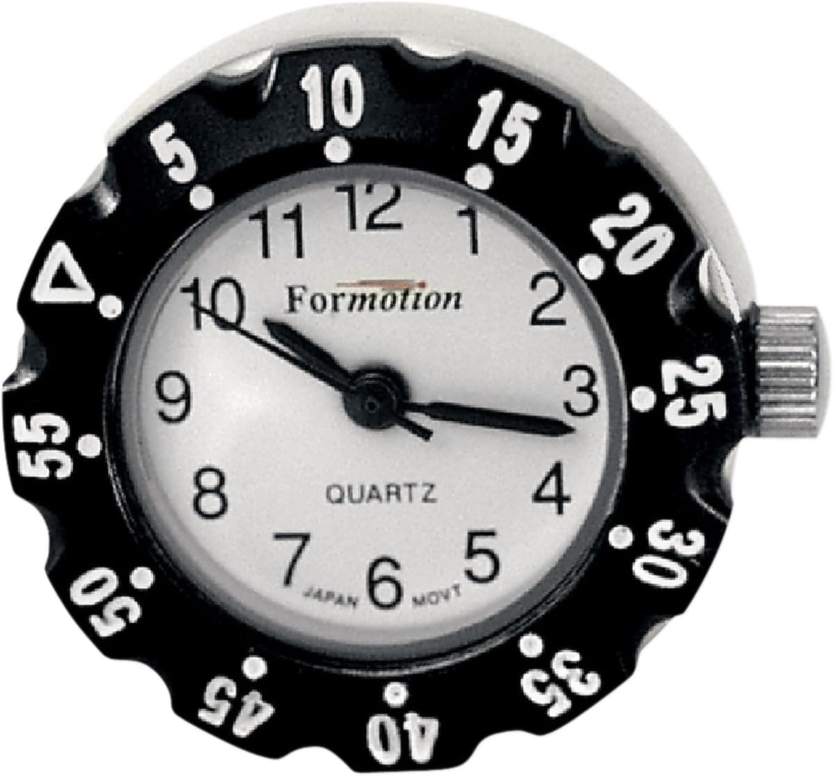 Formotion SC-5710BW Spot Clock with Black Bezel and White Dial