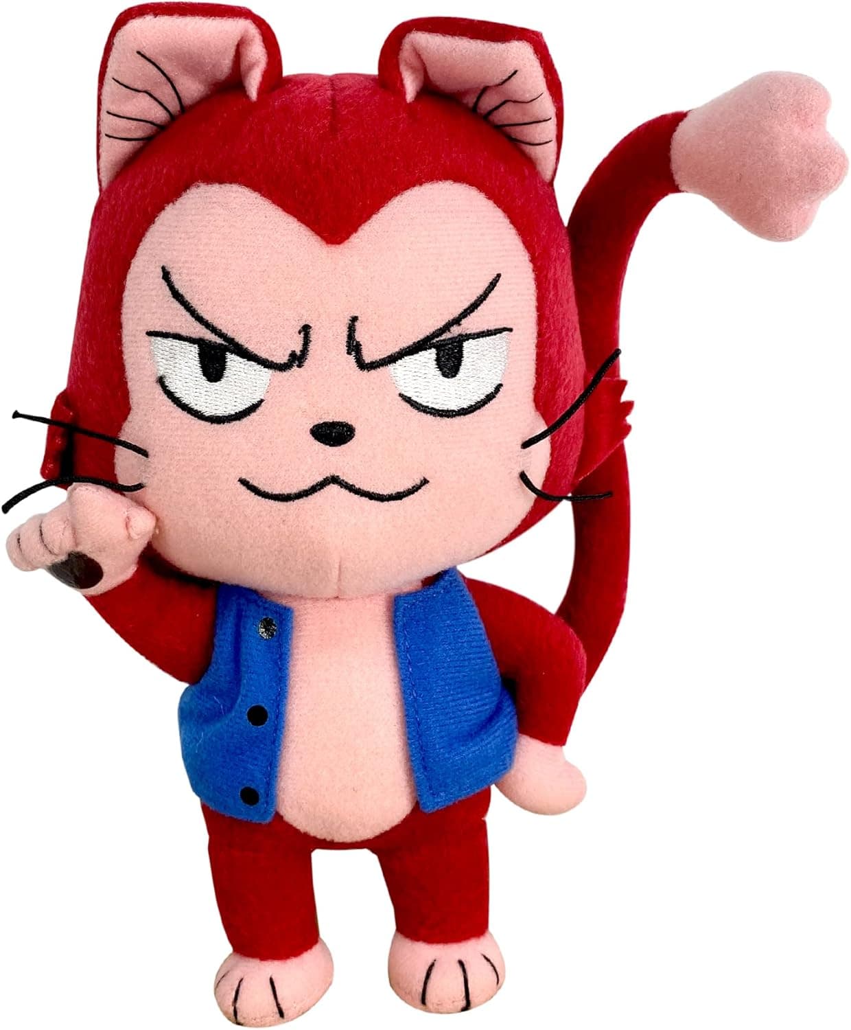 Great Eastern Entertainment GE-52935 Fairy Tail Lector Exceed Red Cat Plush, 8", Multicolor