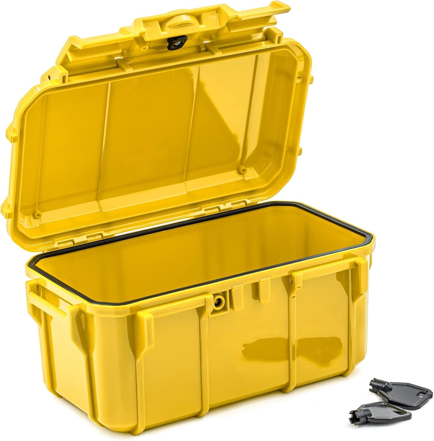 Seahorse 58 Portable Waterproof Dry Box OEM Protective Case - Travel Safe/Mil Spec / IP67 Waterproof/USA Made - for Cameras, Ammunition, Rifle Ammo, Pistols, Smell Proof Box (Yellow)
