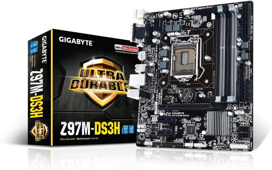 Gigabyte Intel Z97 LGA 1150 Micro ATX Motherboard GA-Z97M-DS3H