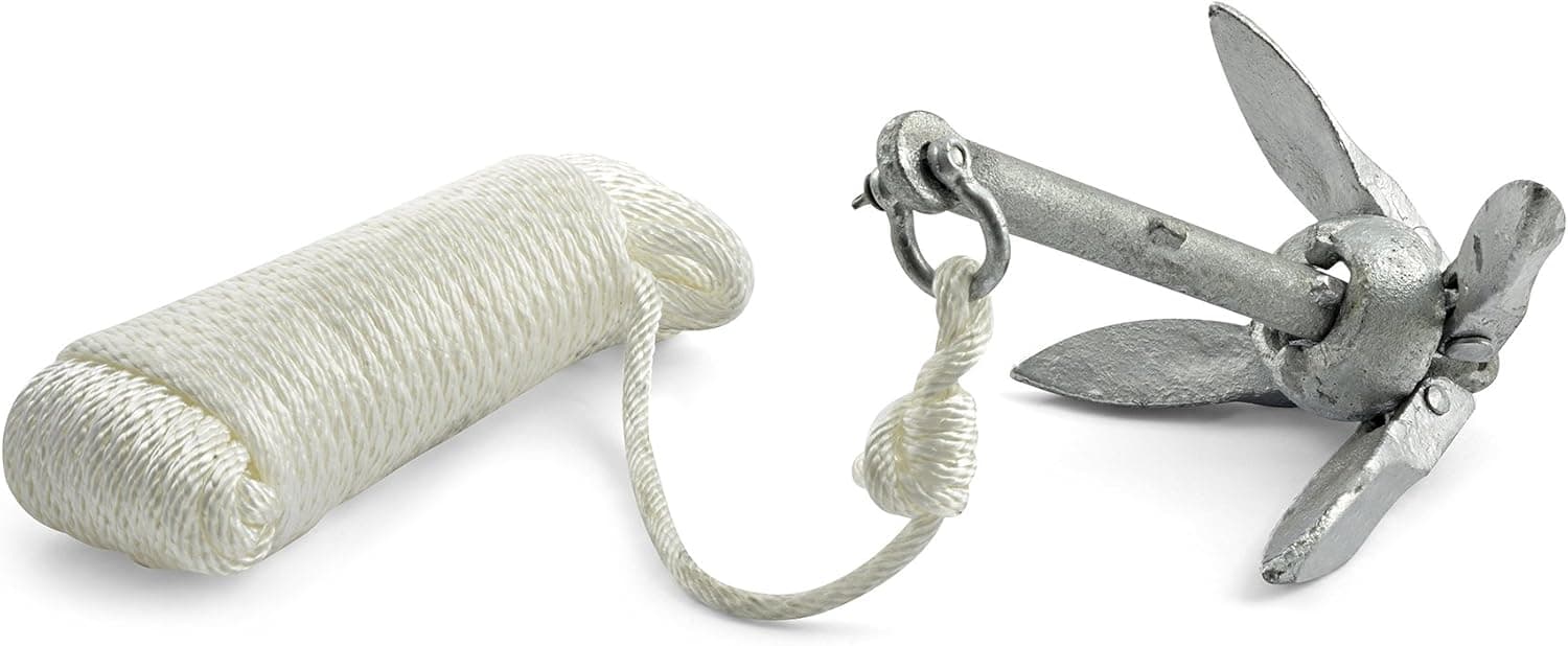 Shoreline Marine Folding Grappling Anchor Kit, 1.5-Pound