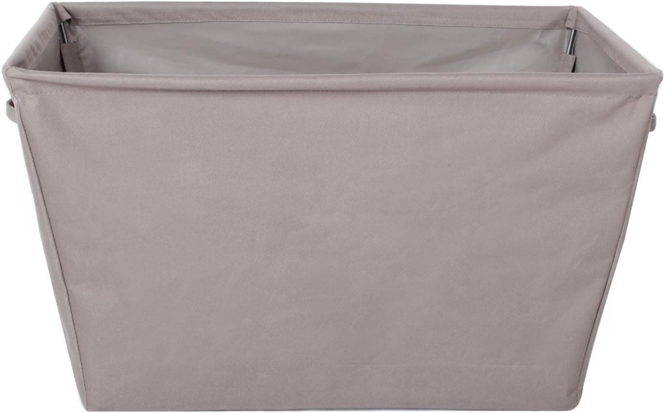 StorageManiac Large Capacity Storage Bin with Handles, Durable Open Tapered Canvas Storage Basket