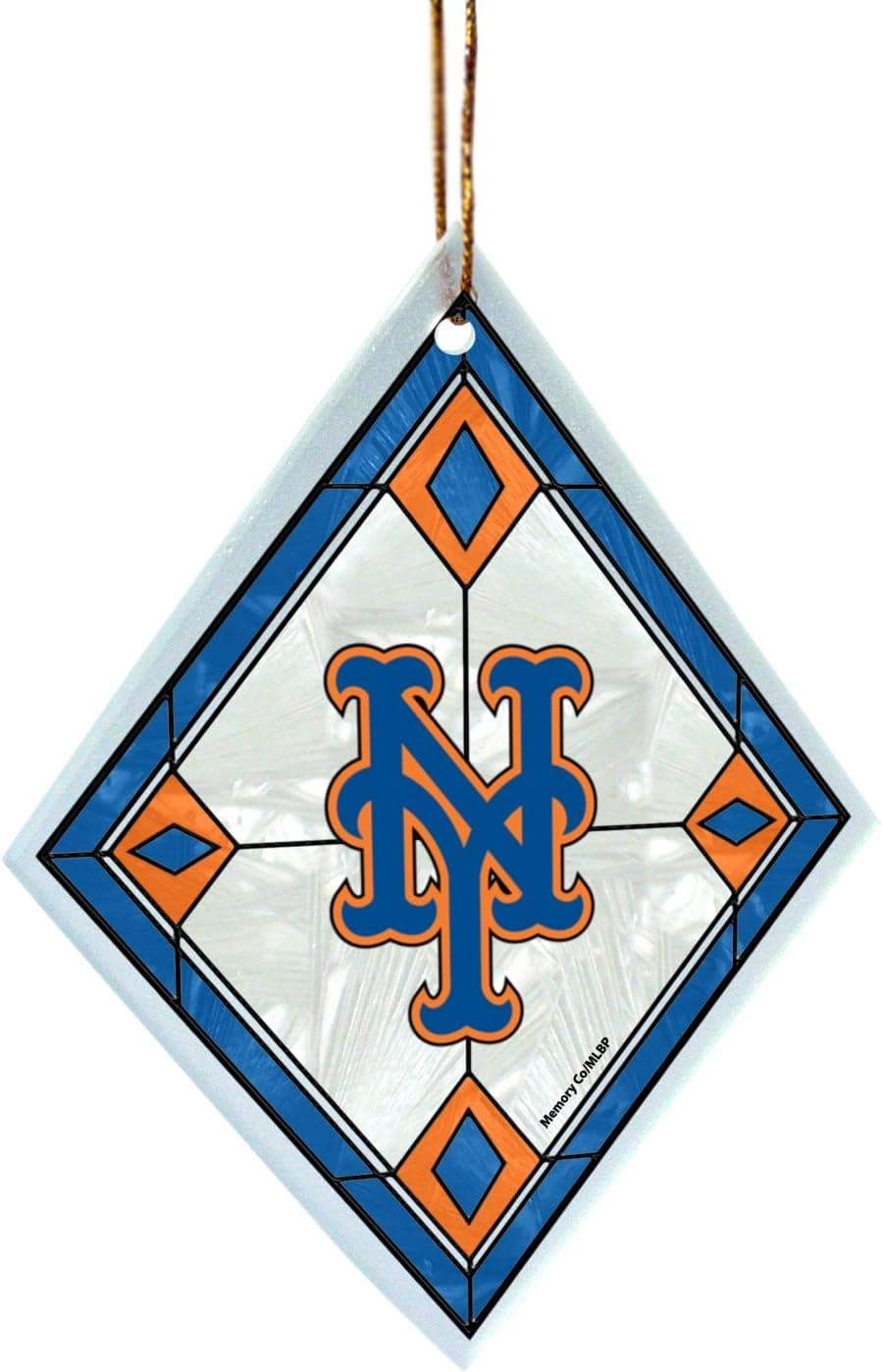 MLB New York Mets Art Glass Ornament