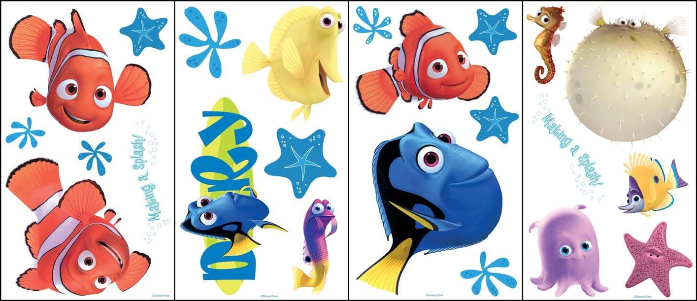 Blue Mountain Wallcoverings GAPP1763 Finding Nemo Self-Stick Room Appliqués