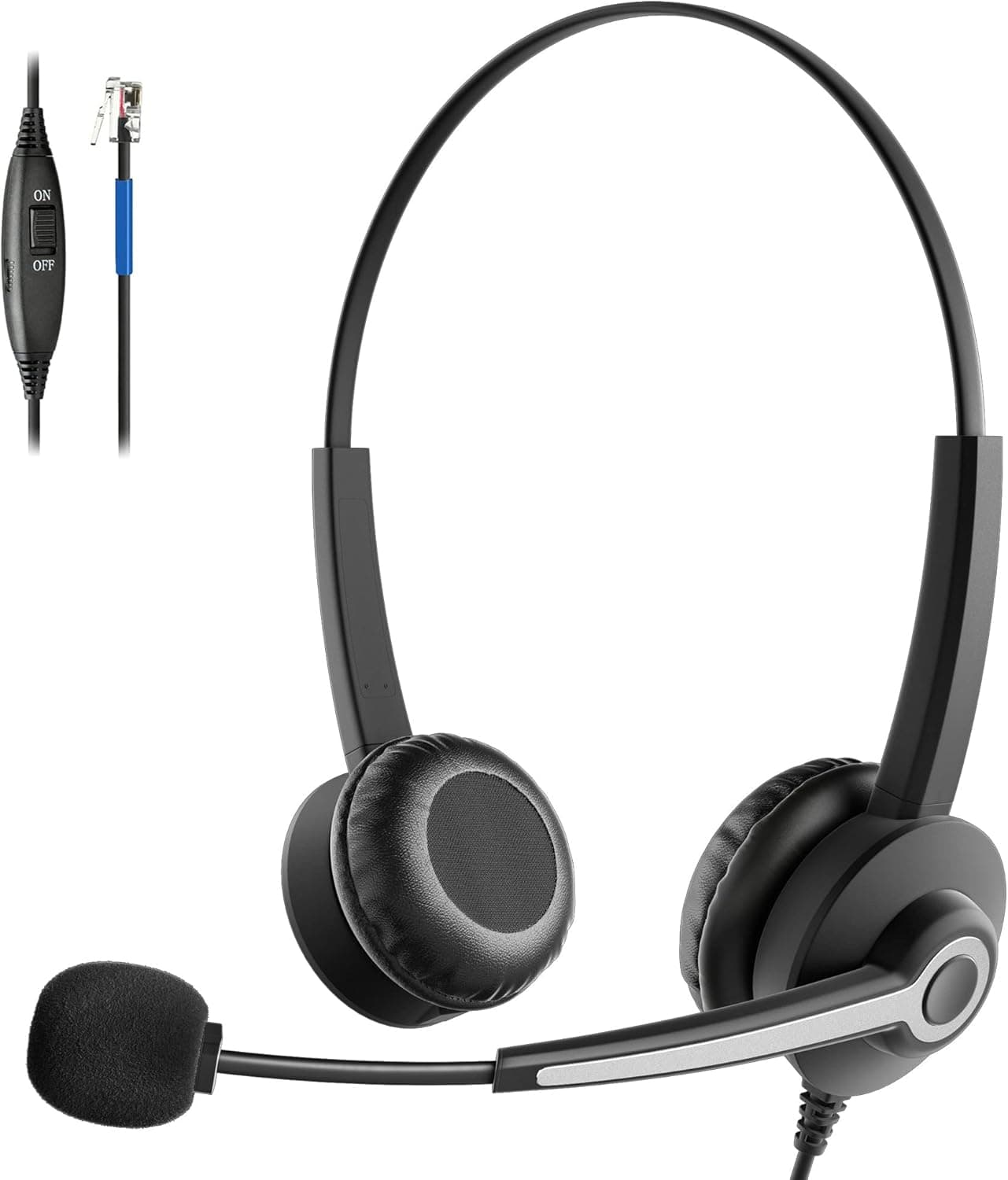 Voistek Cisco Phone Headset with Noise Cancelling Microphone, RJ9 Telephone Headset for Landline Compatible with Cisco IP Phones: 8841 7942 7841 7945 7940 7960 7975 7962 7811 8845 8861 7941 7821 7965G