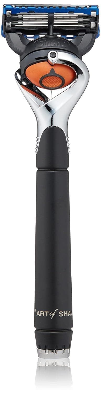 The Art of Shaving Mens Razor - Lexington Collection Razors for Men, Flexball Allows for a Cleaner, Closer Shave, Black Satin & Chrome