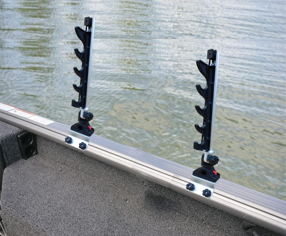 Brocraft Crappie Rod Holder System with Gunnel Track Mount