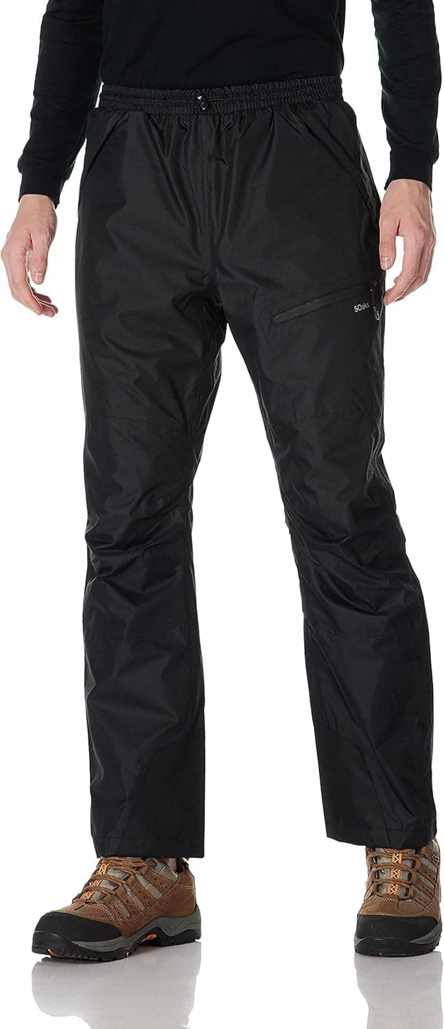5Oaks Men's Waterproof Comfort-Fit Rain Over Pants