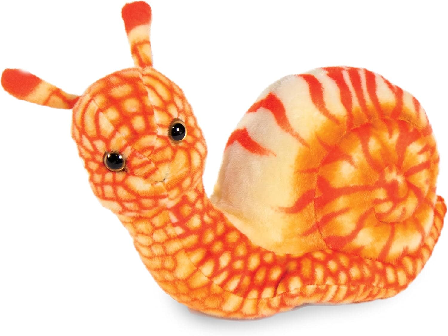 Real Planet Bug Plush Toy - Realistic Stuffed Animal Gift for Kids All Ages, Unique Garden Slug Plushie, Christmas Birthday Gifts for Kids (Red Snail, 11.5")
