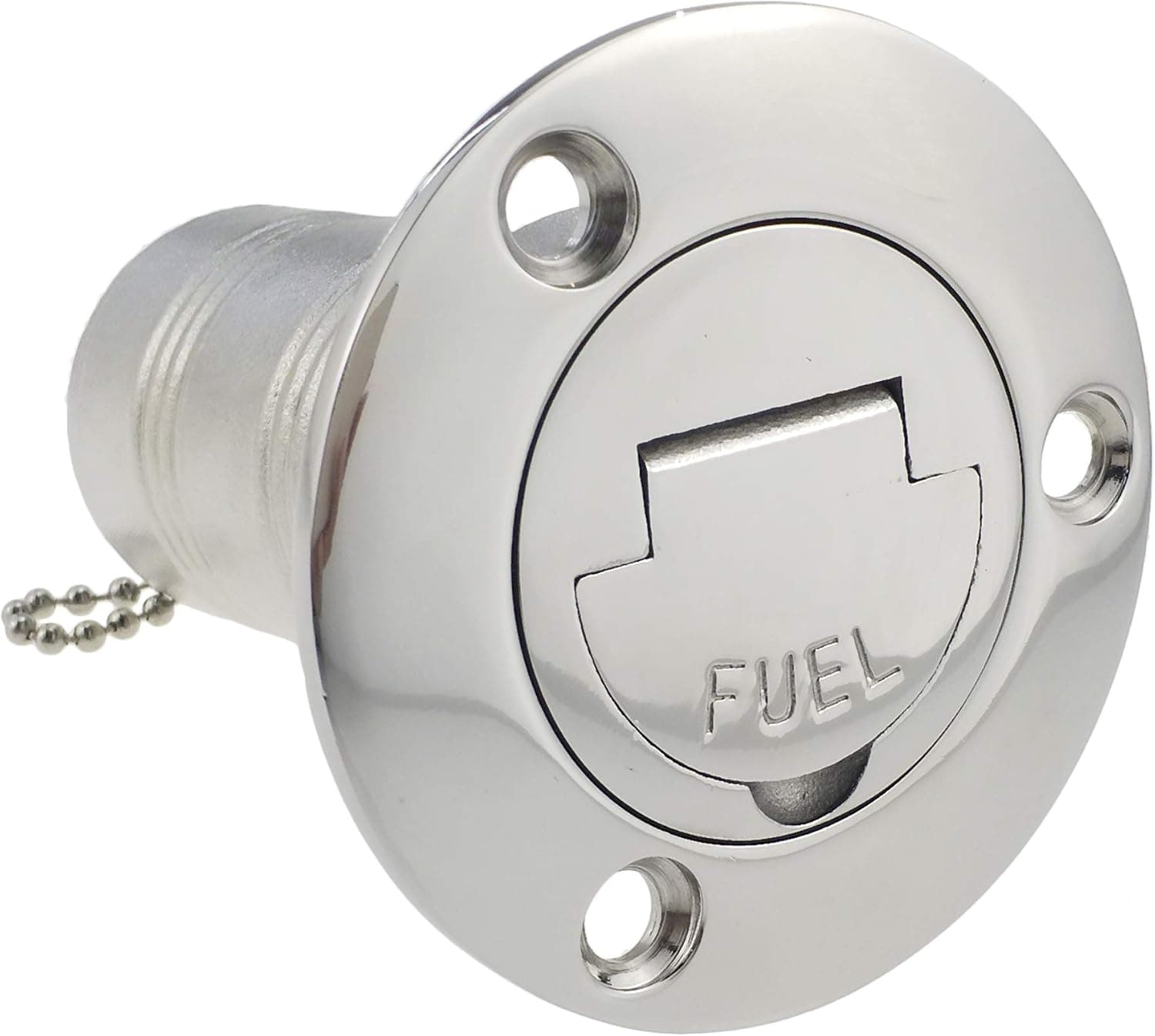 NRC&XRC 1-1/2"(38mm) Boat Fuel Deck Fill/Filler with Keyless Cap 1-1/2" Marine 316 Stainless Steel Hardware for Boat Yacht Caravan