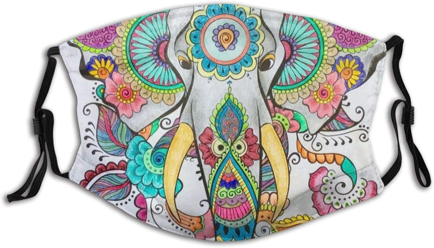 Dachshund Floral Dog Breed Pet Patterns Doxie Dachsie Gifts Must Haves Sport Cover Mouth Cover for Women Men