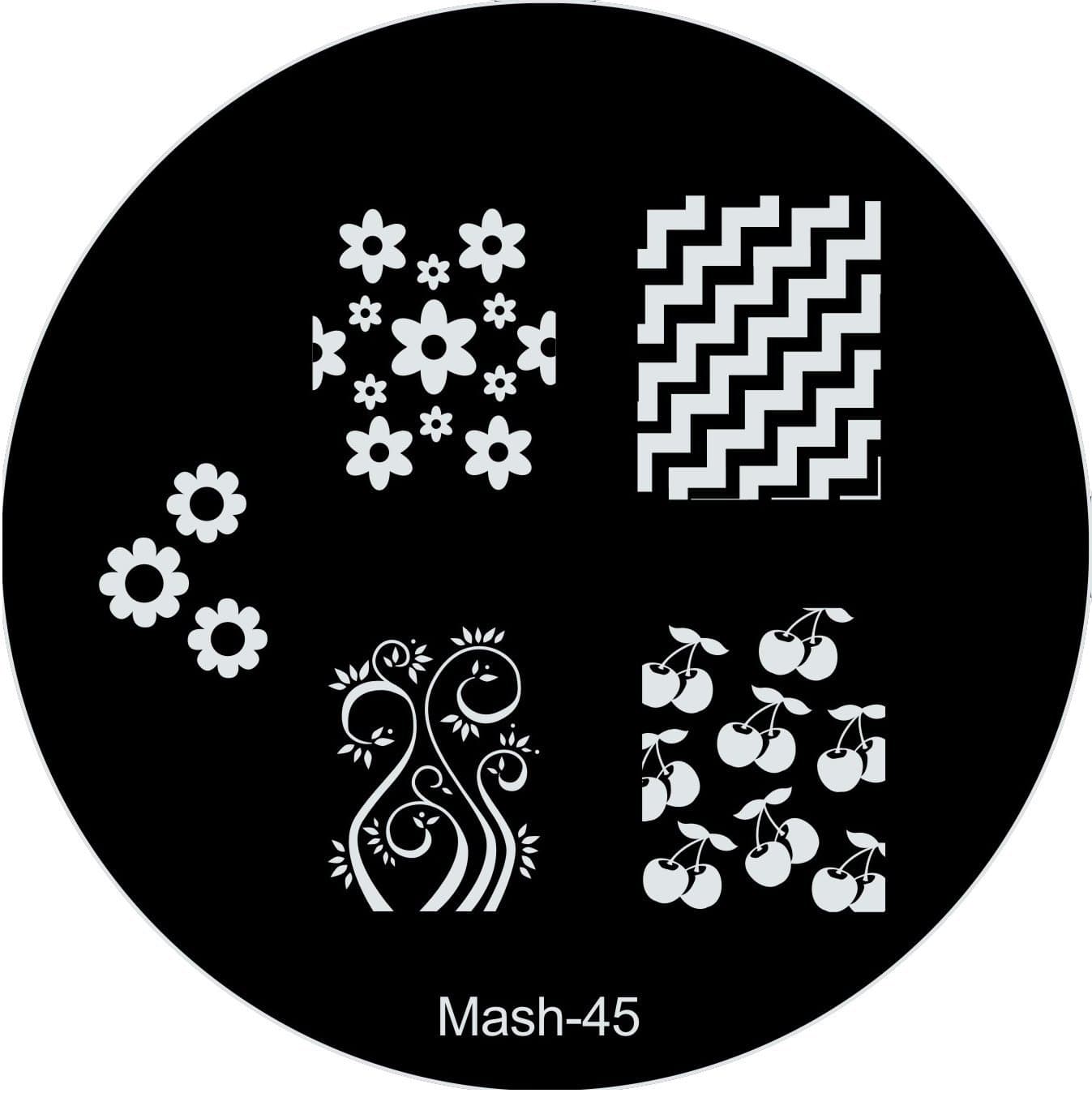 MASH Nail Art Stamp Stamping Image Plate No 45