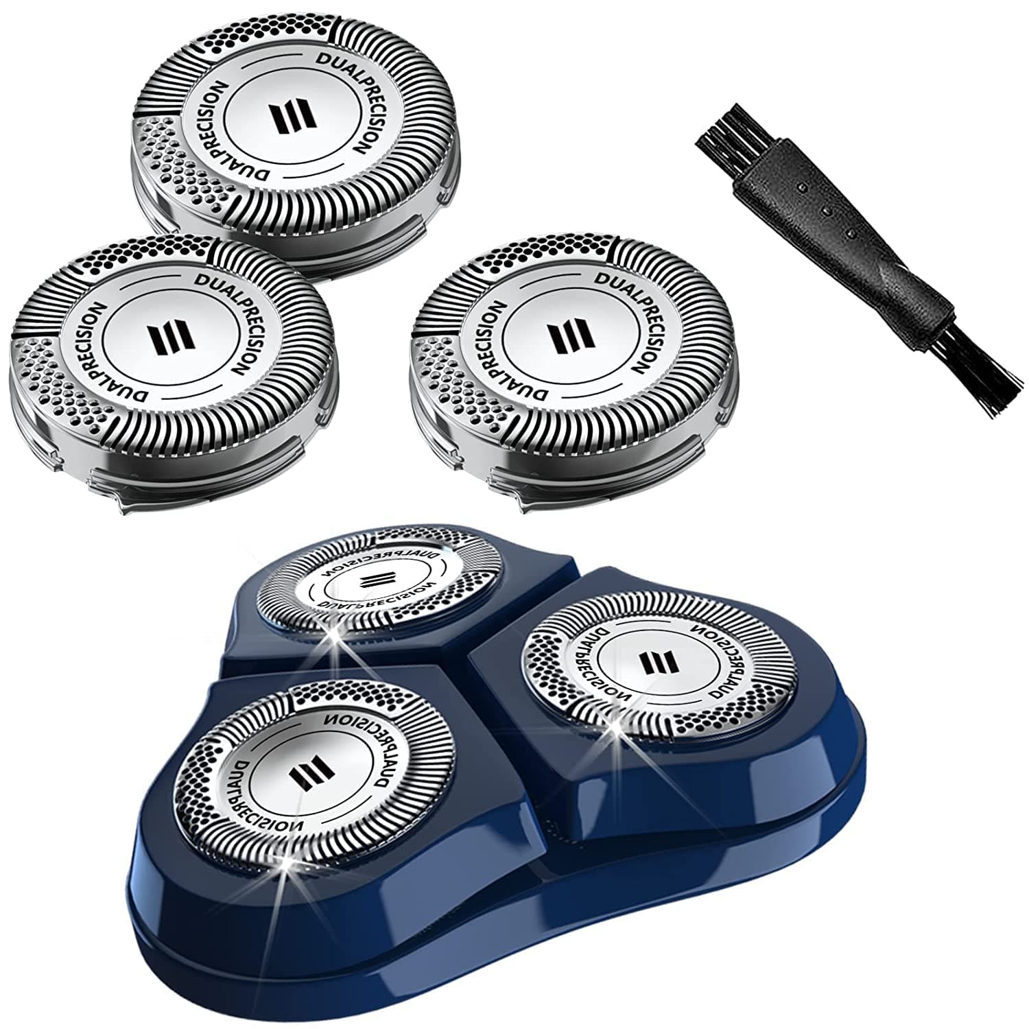 HQ8 Replacement Heads Compatible with Philips Norelco Aquatec Electric Shaver HQ8505 AT815 AT810 AT880 PT720 PT730， HQ8 Blades, High Precision Dual Blade Cutting System,Upgraded Aquatec OEM HQ8 Heads