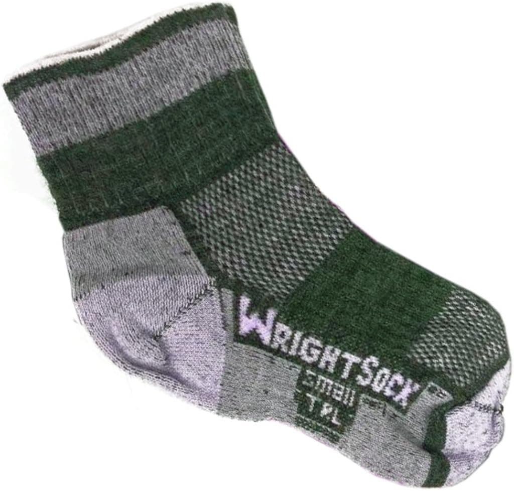 Wrightsock 544 Double Layer TRL Quarter Socks, Pink, Large