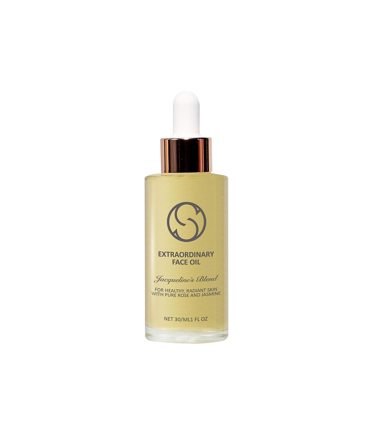 CIRCCELL Extraordinary Face Oil - Jacqueline's Blend for Brightening & Anti-Aging – Hydrating Natural Skin Care Treatment with Vitamin C, Rose & Jasmine Oils - All Skin Types, 30 ml