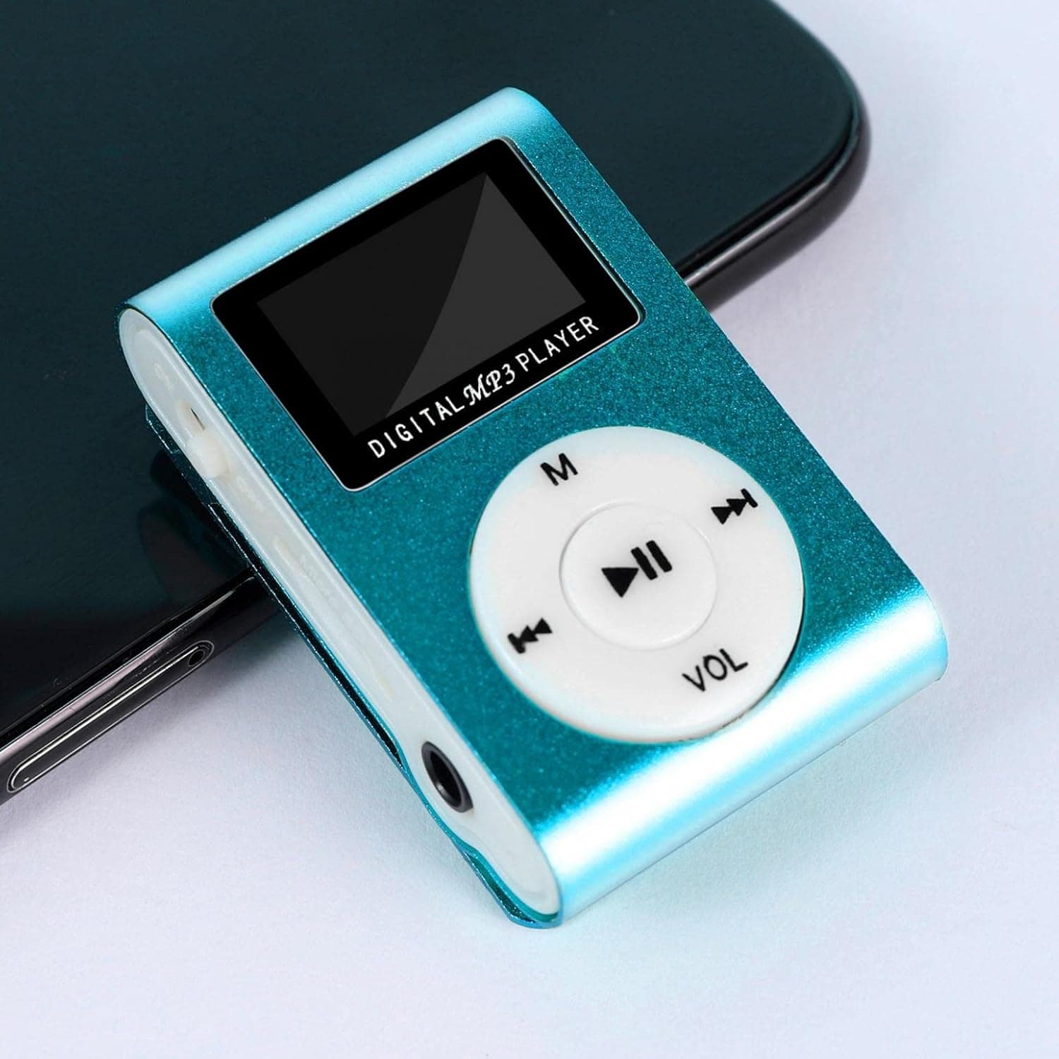 Mllkcao Portable MP3 Player 1PC Mini USB LCD Screen MP3 Player Support 32GB Micro SD TF Card Sports Music Player,Birthday Blue