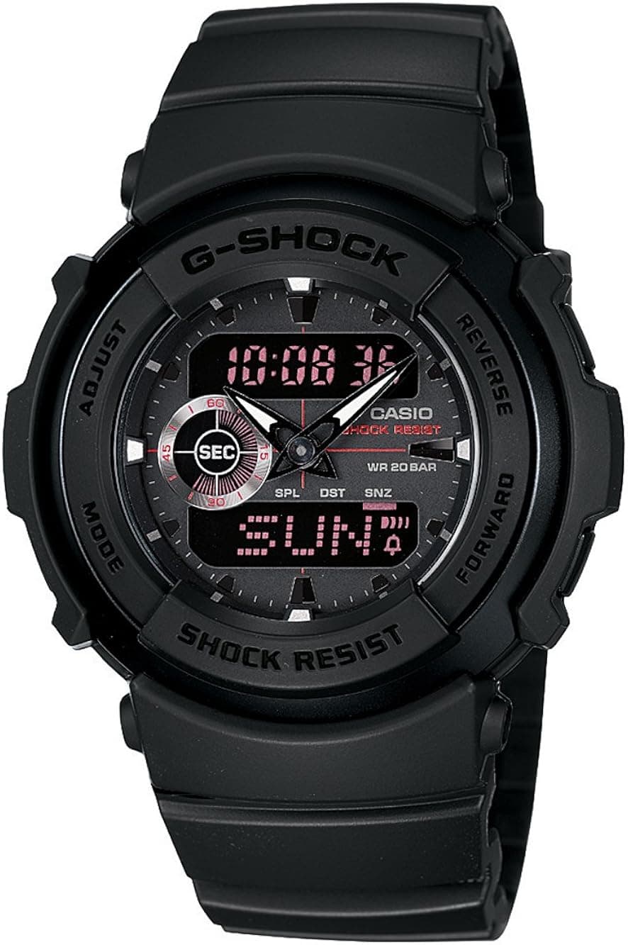 Casio Men's G300ML-1ACR G-Shock Analog-Digital Black Sports Watch