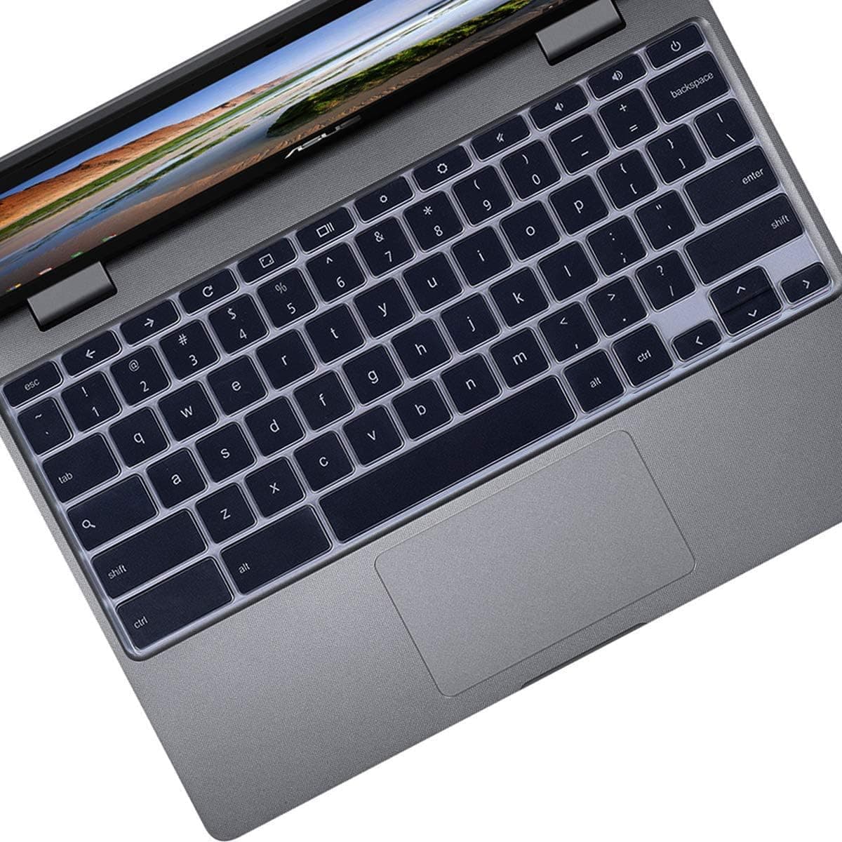 MUBUY Keyboard Cover for ASUS C100PA C100Pe C100PA-DB02/DB01 C100Pe-Db02 Chromebook 10.1 inch (Clear)