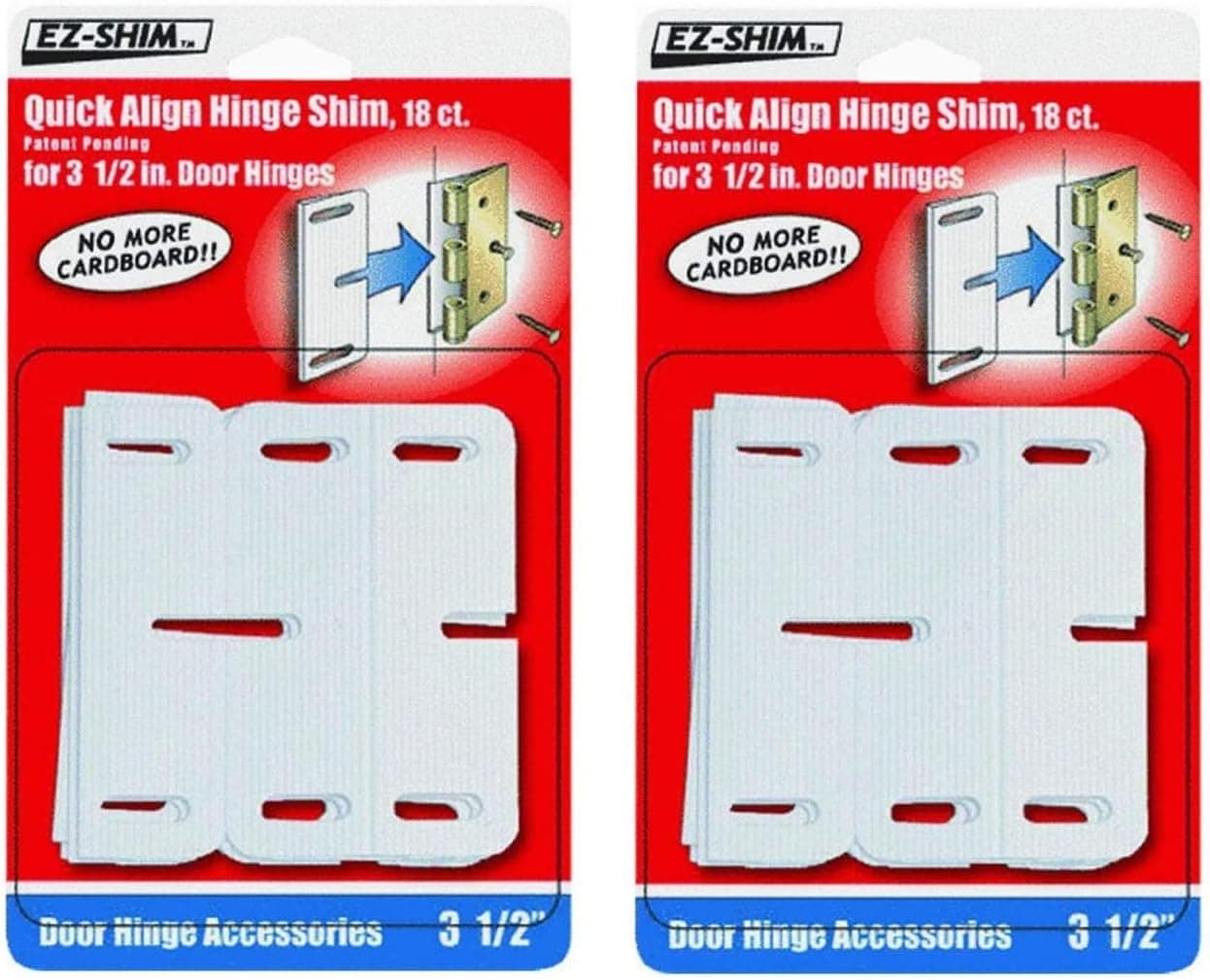 EZ-SHIM HS350BP 3.5" Hinge Shim (36 Pack)