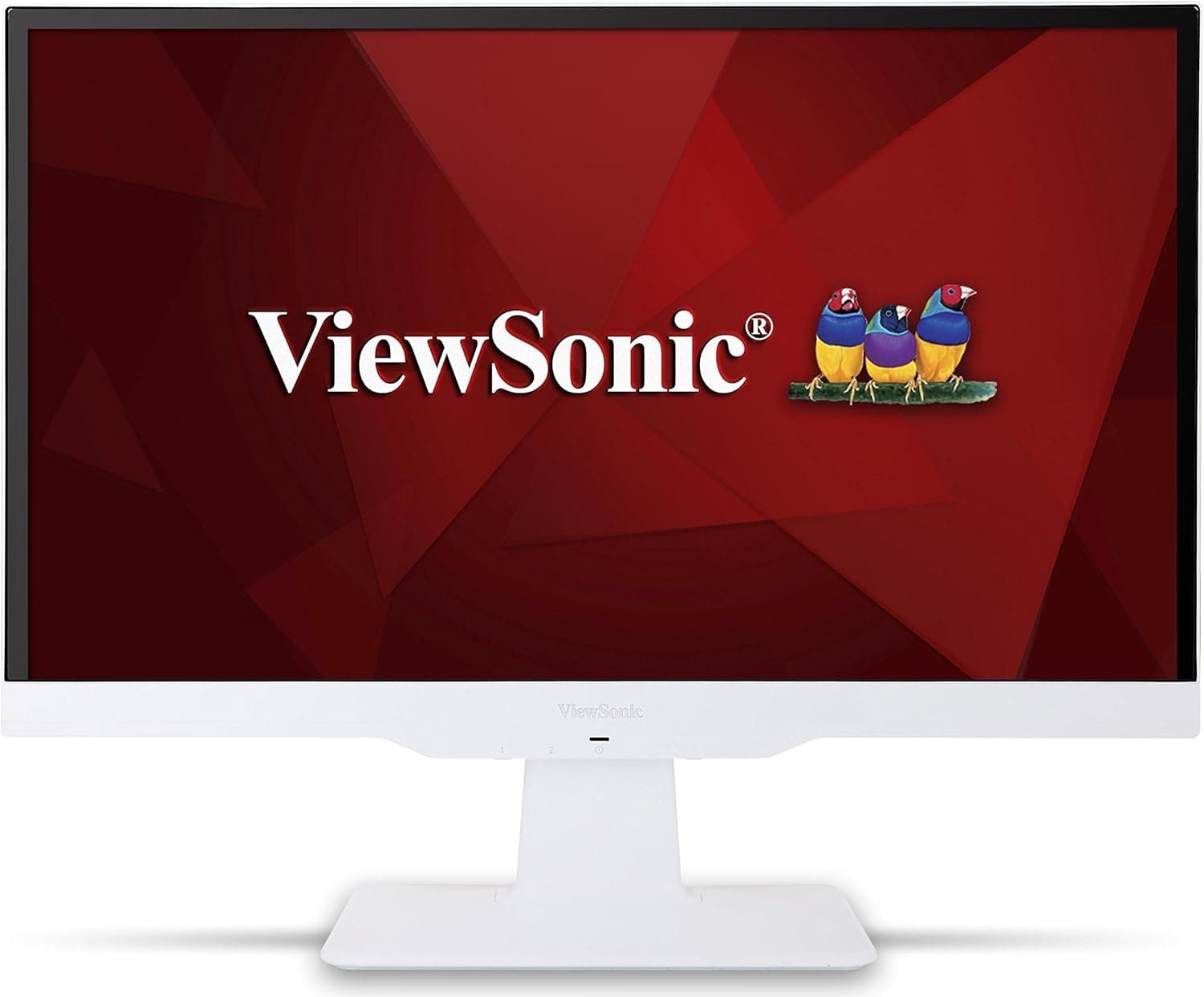 ViewSonic VX2363smhl-w 23-Inch SuperClear IPS LED Monitor (Frameless Design, Full HD 1080p, 50M:1 DCR, 2x HDMI/VGA), White