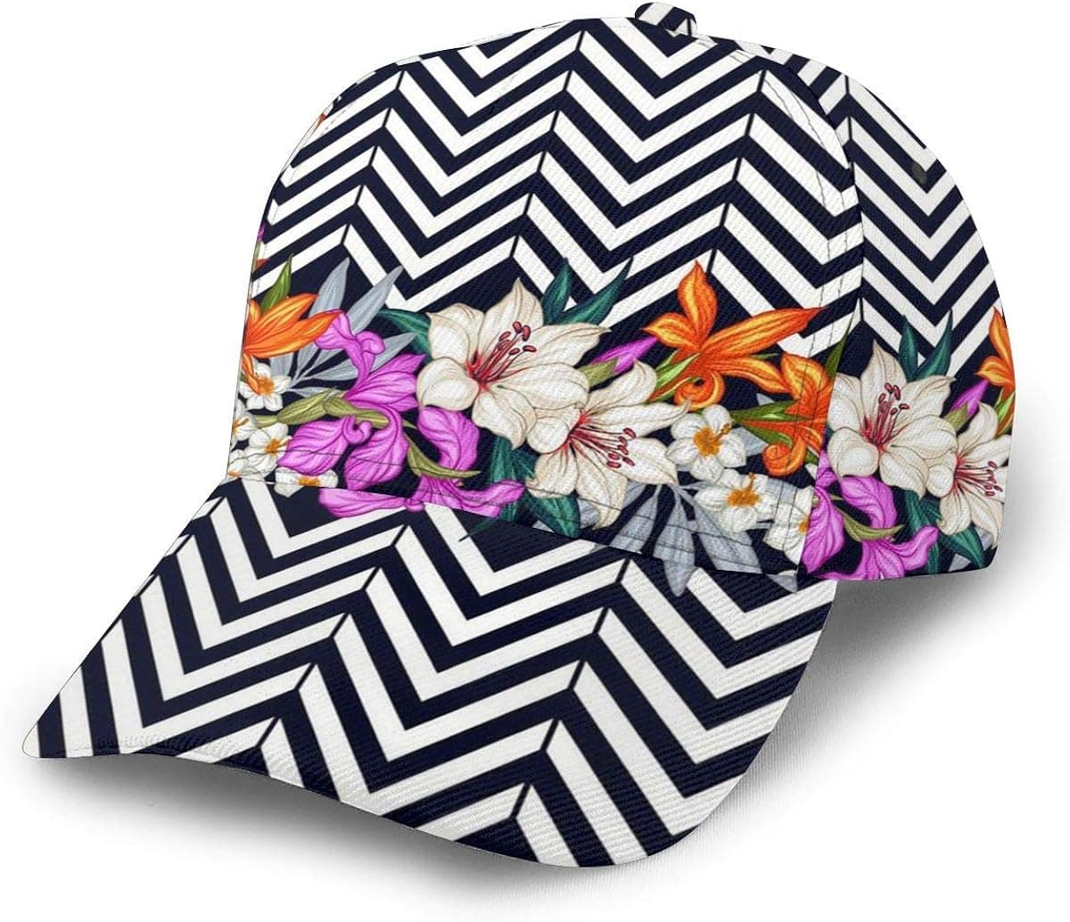 Baseball Cap Print Dad Caps Classic Fashion Casual Adjustable Sport for Women Hats