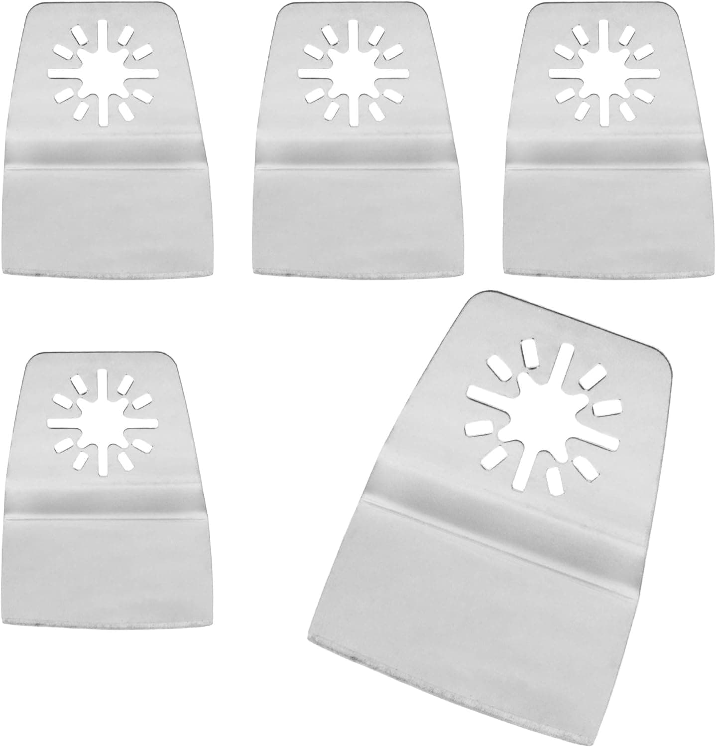 Cibtek Oscillating Multitool 2" Wide Metal Scraper Fits Fein Multimaster Bosch Makita Genesis Dremel Craftsman Ridgid Ryobi Makita Milwaukee Dewalt Rockwell Chicago Skil Canada Multi Tool (5 Pcs)