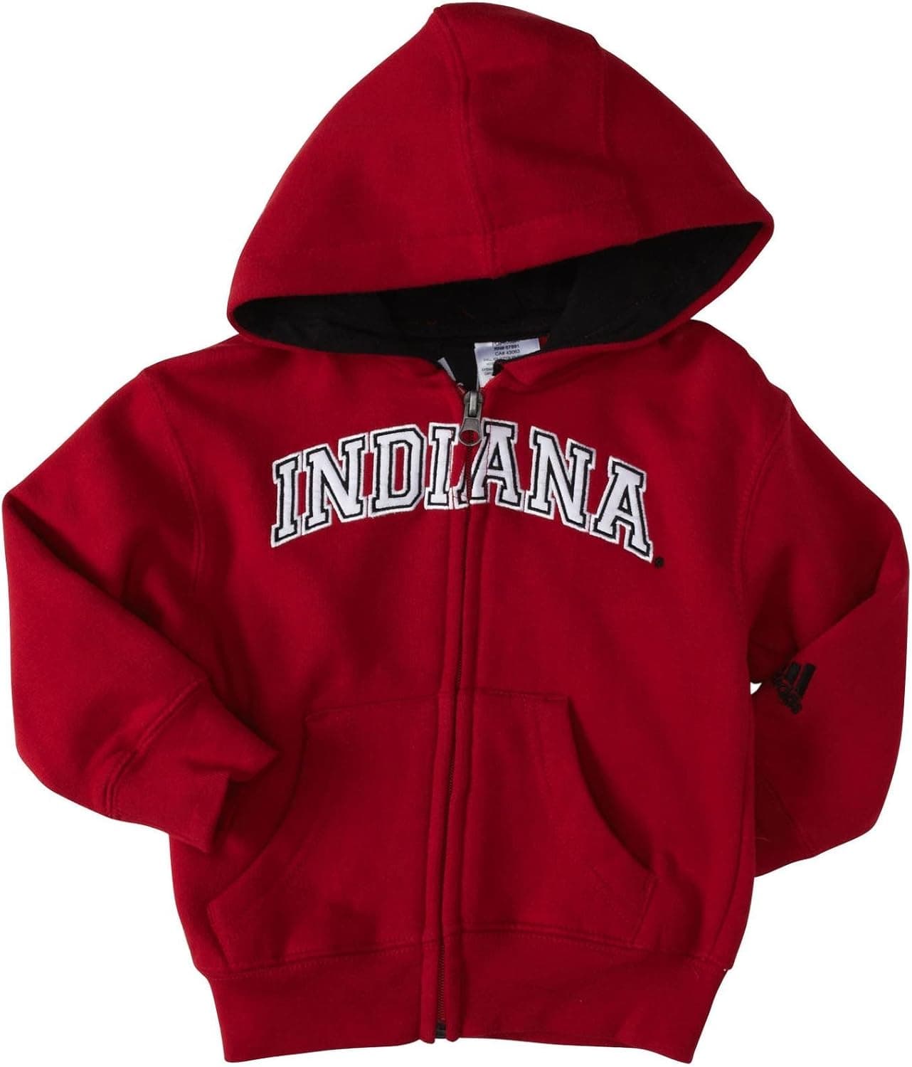 adidas Toddler Full Zip Hoodie - U. Indiana - 3T