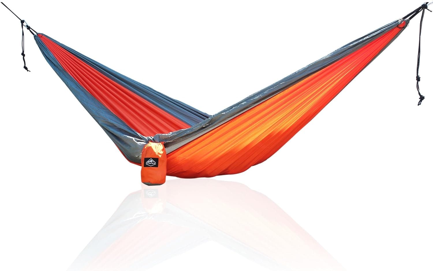 Trekk Outdoor XS Trek Compact Nylon Camping Hammock | One Person Hammock with Straps and Steel Carabiners | Portable, Strong, Lightweight Hammocks | Professional Camp Hammock