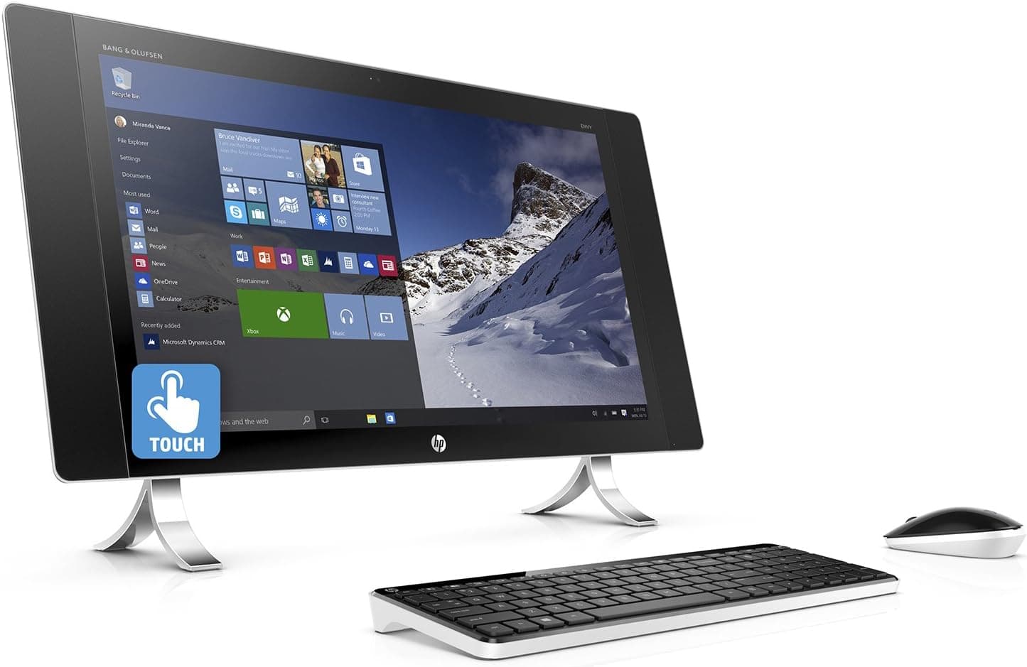 HP ENVY 27" FHD IPS Touchscreen All-in-One AIO Desktop, Intel Quad-Core i5-6400T up to 2.8 GHz, 12GB DDR3, 1TB HDD, 802.11ac, Bluetooth, Windows 10 Home (Certified Refurbished)