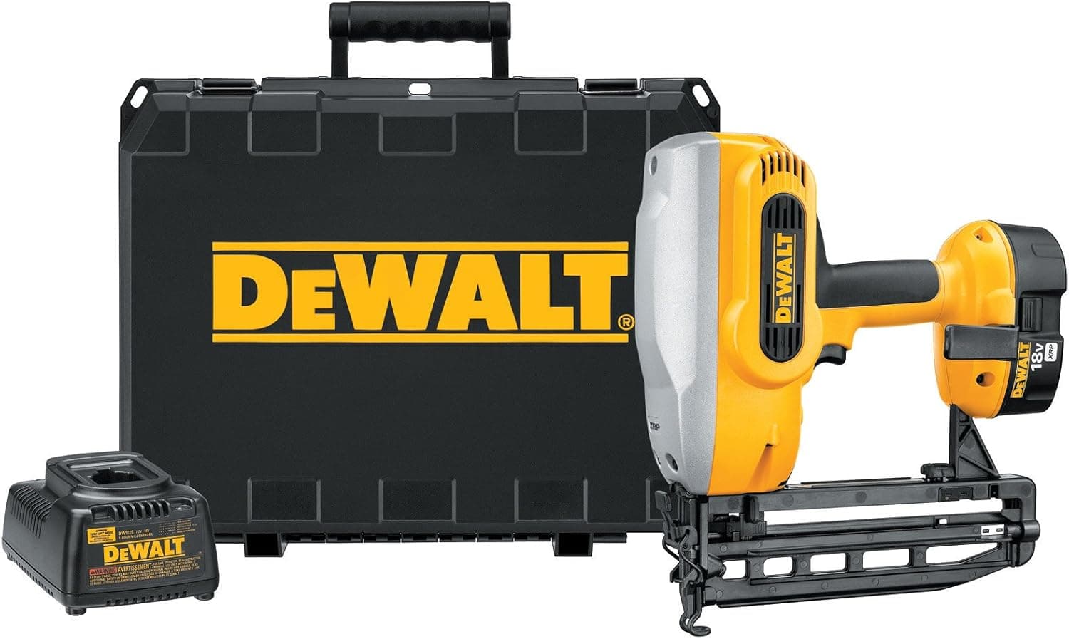 DEWALT DC616K XRP 18-Volt Cordless 1-1/4-Inch - 2-1/2-Inch 16 Gauge Straight Finish Nailer Kit