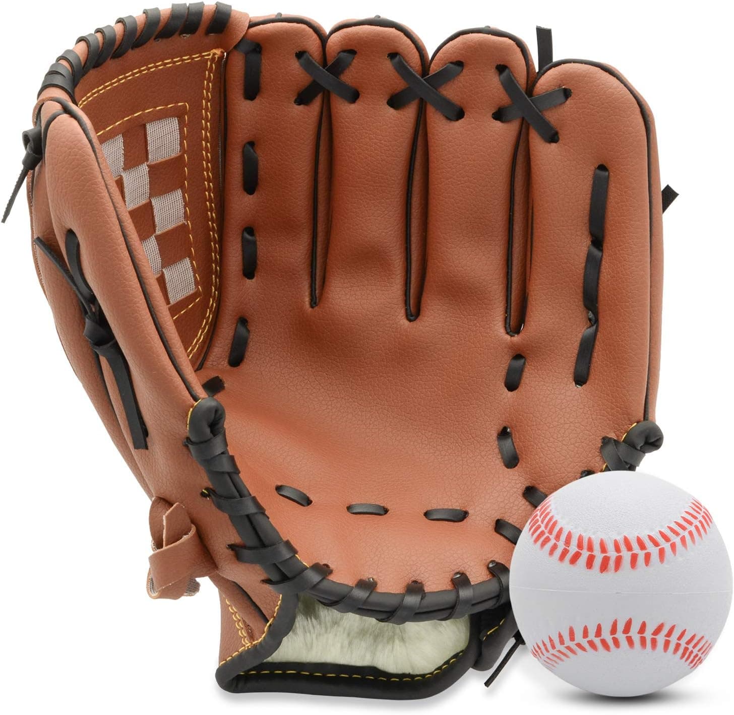 FerDIM Baseball Glove for Kids Youth Adult, Softball Mitt Left Hand Glove 9.5''-12.5'', Right Hand Throw